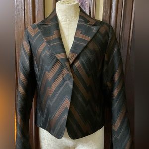 AKRIS PUNTO chevron blazer S